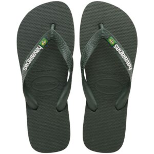 Havaianas Brasil Logo Green Olive/Green Olive
