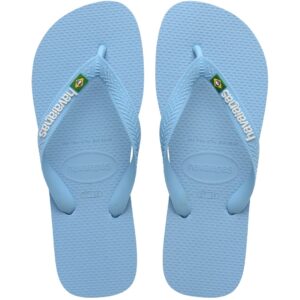 Havaianas Brasil Logo Blue Lavender/White