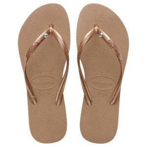 Havaianas Slim Crystal Sw Ii Rose Gold