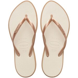 Havaianas Slim Point Rose Gold/Bege Palha