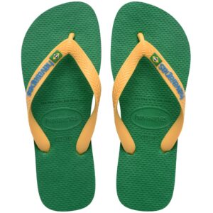 Havaianas Brasil Logo Green/Yellow