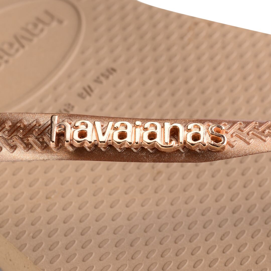 Havaianas Slim Logo Metallic Rose Gold - Image 2