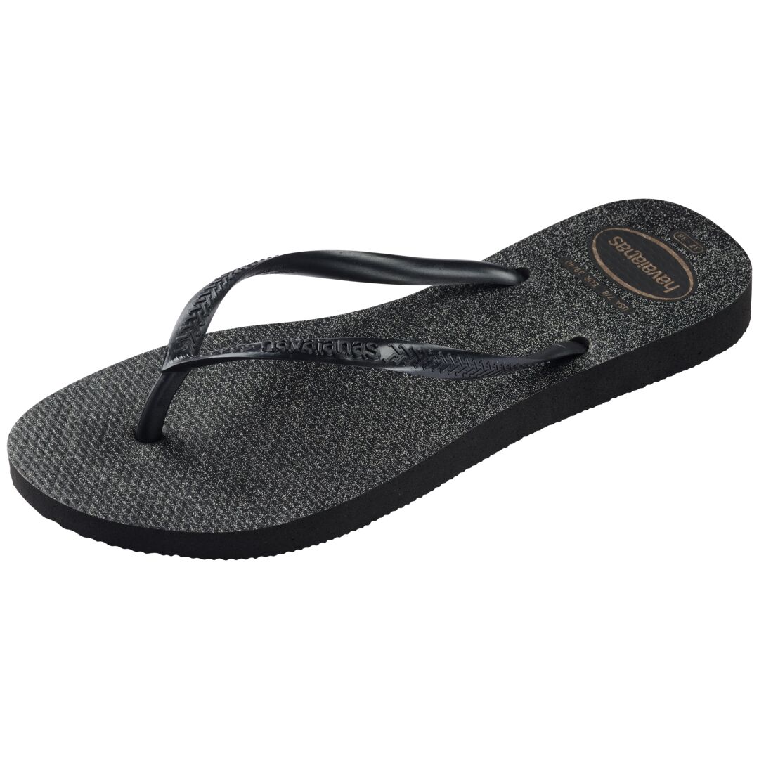 Havaianas Slim Gloss Black / Silver / Black - Image 2