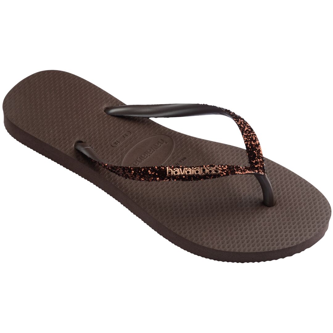 Havaianas Slim Glitter II Dark Brown