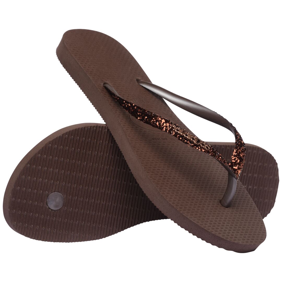Havaianas Slim Glitter II Dark Brown - Image 4