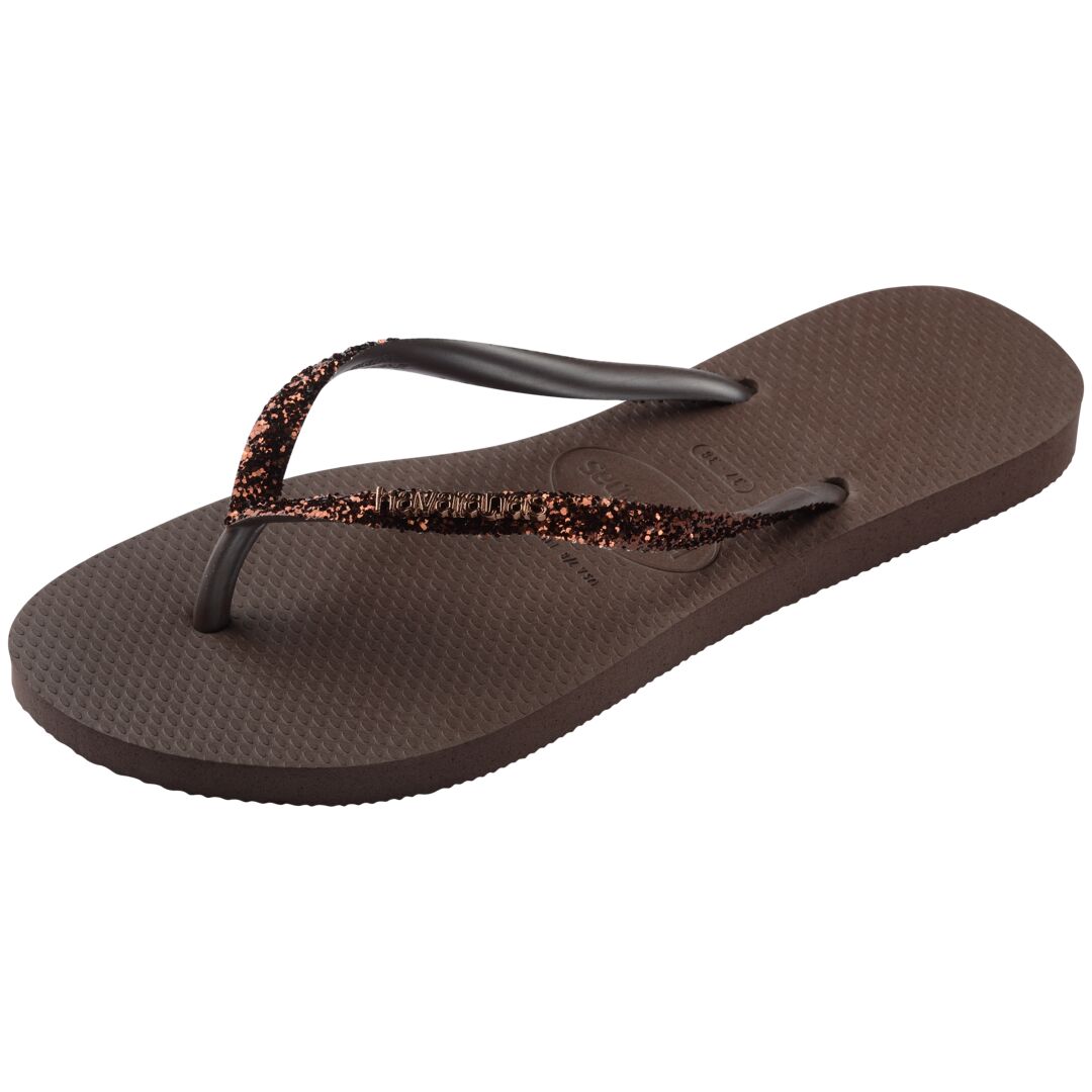 Havaianas Slim Glitter II Dark Brown - Image 2