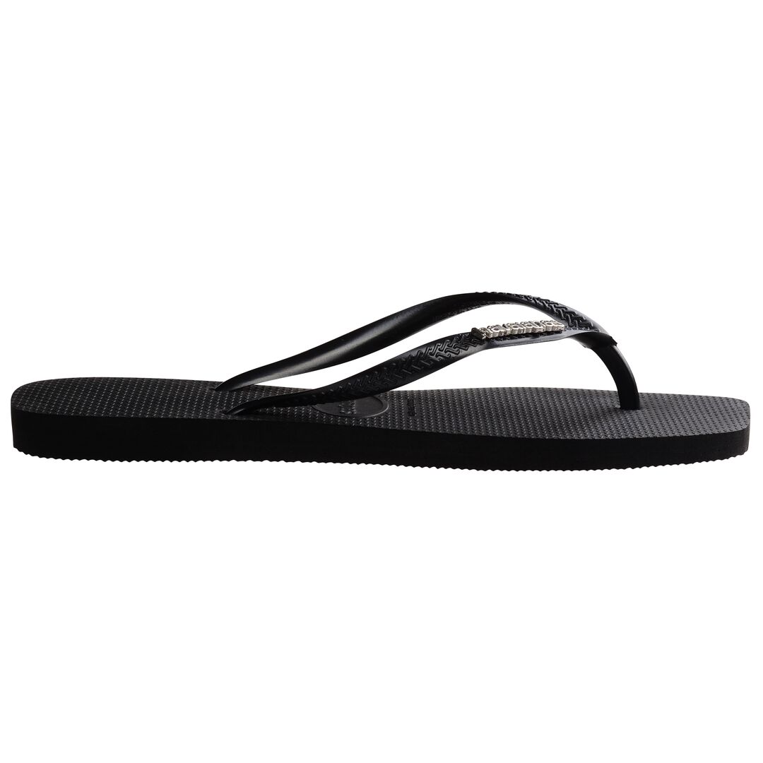 Havaianas Slim Square Logo Metallic Black/Silver - Image 10