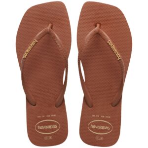 Havaianas Slim Square Logo Popup Rust