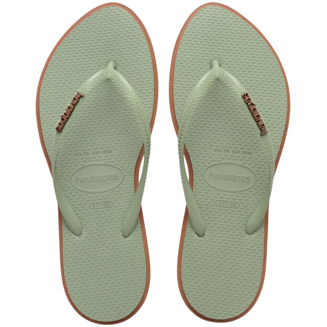 Havaianas Slim Point Wht/Navy/Ore